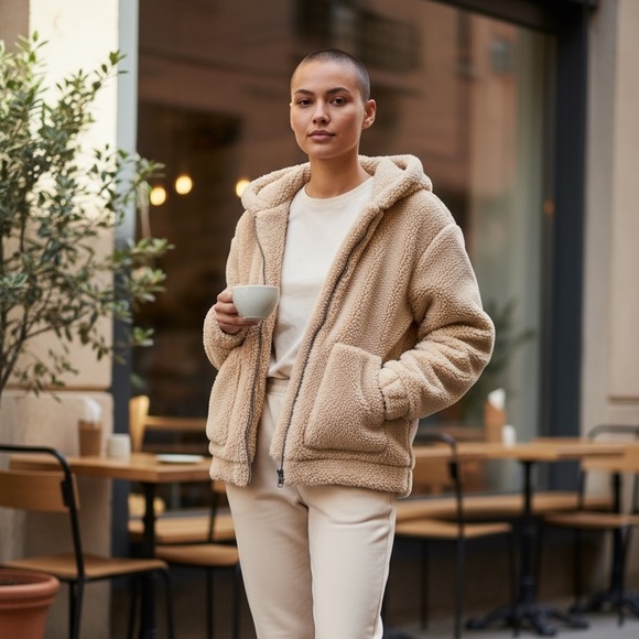 Elodie Tan Polyester Jacket - Picture 2 of 8